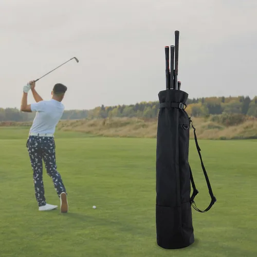 Vista 5 de Bolsa de transporte de golf ligera (lleva de 8 a 10 palos) Par 3 Bolsa de golf Pitch n Putt pequeña bolsa de golf / entrenamiento, correas dobles