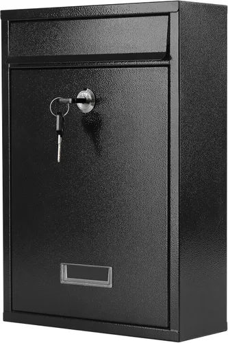 Vista 10 de KYODOLED Buzón de pared con bloqueo, buzón con cerradura de combinación para exterior, caja de seguridad para llaves de efectivo con código