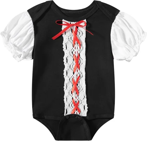 Vista 3 de WENSIVIA Baby Gilrs - Falda de Halloween con capucha roja con capa