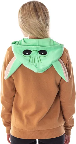 Vista 4 de Star Wars Baby Yoda Juniors The Mandalorian The Child - Sudadera con capucha y cremallera