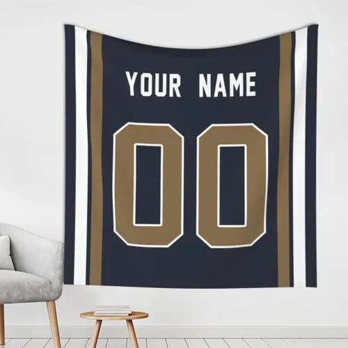 Vista 15 de Tapiz personalizado de fútbol americano personalizado con cualquier nombre, tapiz de 59 x 59 pulgadas, para colgar en la pared, gimnasio, deportes