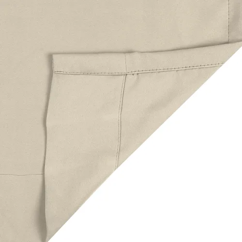 Vista 5 de ChadMade Cortina opaca plisada pesada de 45 pulgadas de largo, 27 pulgadas de ancho x 45 pulgadas de largo, para ventanas pequeñas, color beige