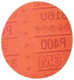 Vista 9 de 3M Hookit 01303 - Disco abrasivo rojo, 5 pulgadas, grano 40+ sin agujero, paquete de 25 para lijado automotriz, lijado de imprimación, lijado