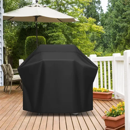 Vista 7 de Arcedo Funda de parrilla de 55 pulgadas para parrilla al aire libre, cubierta impermeable resistente a la decoloración, cubierta de parrilla de gas