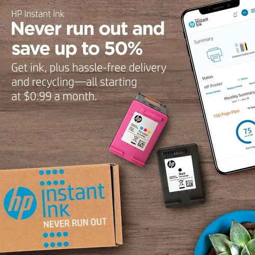 Vista 3 de HP OfficeJet Pro 6978 Impresora inalámbrica todo en uno, tinta instantánea, funciona con Alexa (T0F29A)