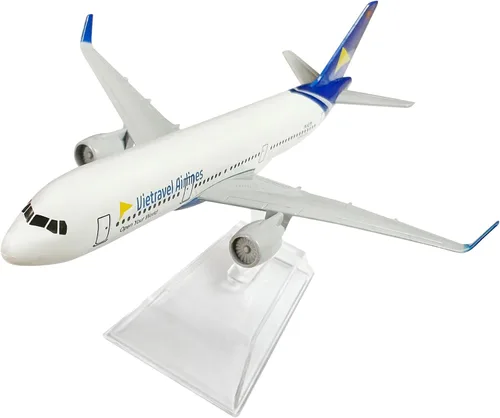 Vista 5 de Avión fundido a troquel A321 de Vietnavel Airways a escala 1:400 para regalo y colección