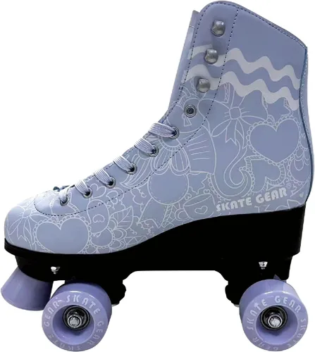 Vista 12 de Skate Gear Patines de Ruedas Retro de Diseño Cuádruple