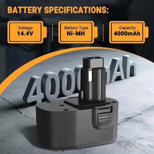 Vista 3 de Shentec Batería de 4.0Ah 14.4V compatible con Black & Decker PS140