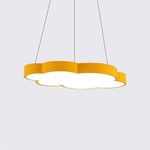 Vista 12 de Luces colgantes LED modernas regulables en forma de nube, NIUYAO Kids Room Metal 1 lámpara colgante en acrílico (bombilla incluida)