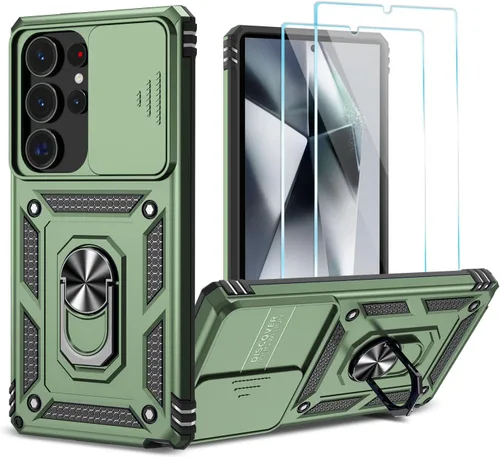 Vista 16 de Funda para Samsung Galaxy S24 Plus/S25 Plus con protector de Azul