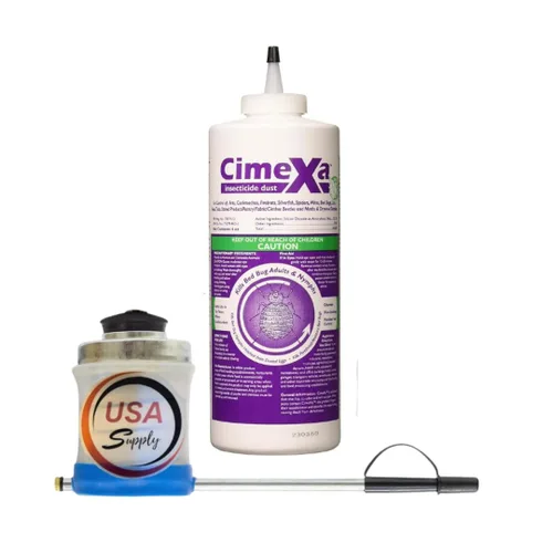 Vista 2 de Rockwell Labs - CXID032 - Cimexa Dust - Insecticide - 4 oz - Includes USA Supply Puffer and Protective Gloves