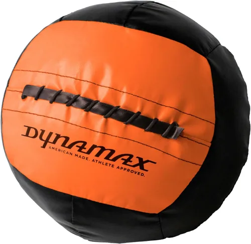 Vista 24 de Dynamax Standard Medicine Ball, 4–30 lb Soft Shell Wall Ball, 14-Inch Weighted Exercise Ball for Strength Training, Core Workouts, Conditioning &