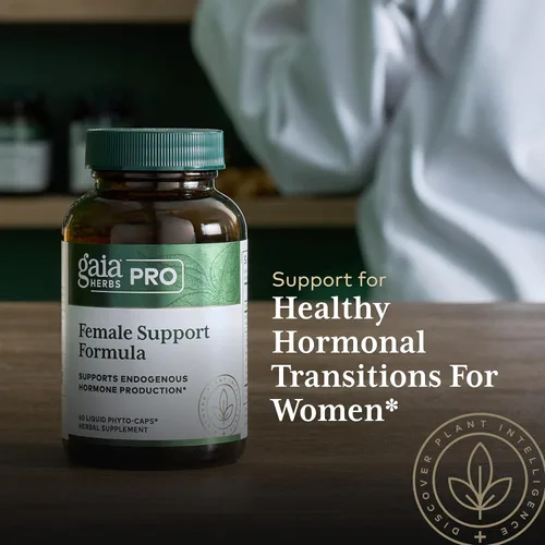 Vista 5 de GAIA HERBS PRO Fórmula de apoyo femenino – Apoya las fluctuaciones saludables del síndrome premenstrual y la menopausia con hoja de alfalfa