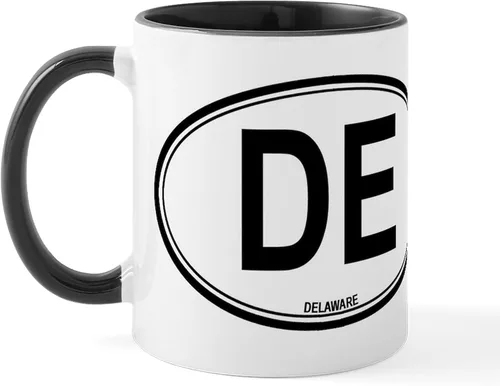 Vista 35 de CafePress Delaware (DE) Euro Mug Taza de café de cerámica de 11 oz (11.0 fl oz)