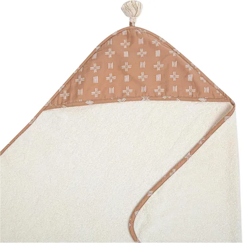 Vista 7 de Crane Copper Dash - Toalla de bebé con capucha, 100% algodón de rizo, 30 x 30 pulgadas, toalla de playa y piscina