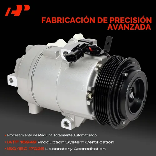 Vista 3 de Compresor de aire acondicionado A-Premium con embrague Compatible con Kia Forte 2.0L 2019-2021, Forte5 2.0L 2020-2022, VIN: D