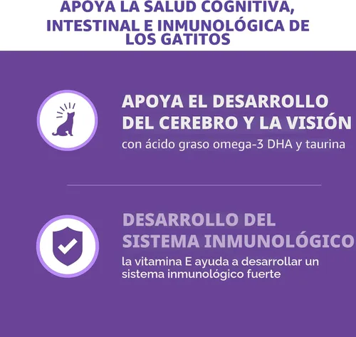 Vista 3 de IAMS Proactive Health Healthy Kitten - Alimento seco para gatos, pollo, 3.5 libras Veterinarian-recommended, real chicken #1 ingredient, Omega-3