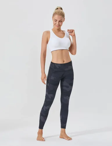 Vista 4 de FITTIN Sujetadores deportivos con espalda cruzada para mujer brasier deportivo sin costuras con acolchado extraíble para yoga gimnasio entrenamiento