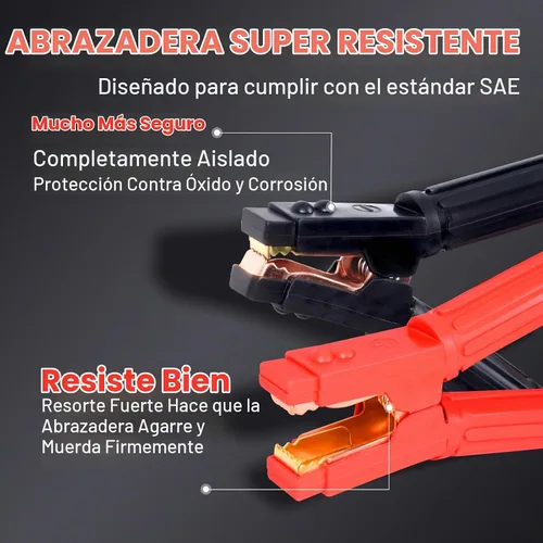 Vista 2 de TOPDC - Cables de puente de conexión rápida extra largos y resistentes