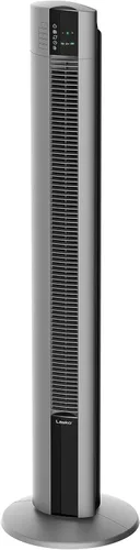 Vista 3 de Lasko Paquete de ventilador de torre oscilante de 48 pulgadas con ventilador giratorio utilitario, control remoto, temporizador, 3 velocidades, negro