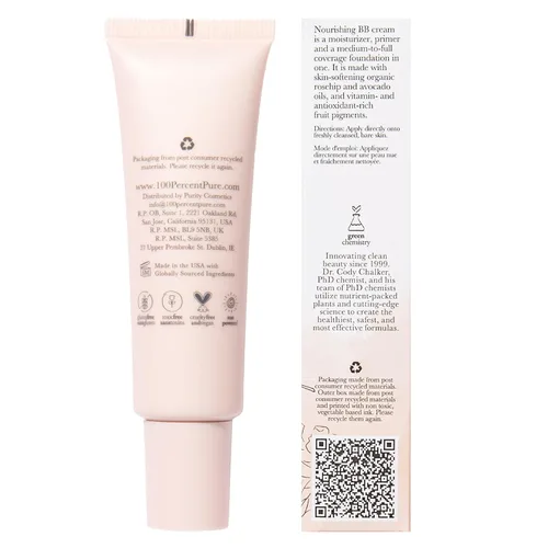 Vista 8 de 100% PURE BB Cream Shade 10 - Maquillaje de cara completa luminosa, brillo