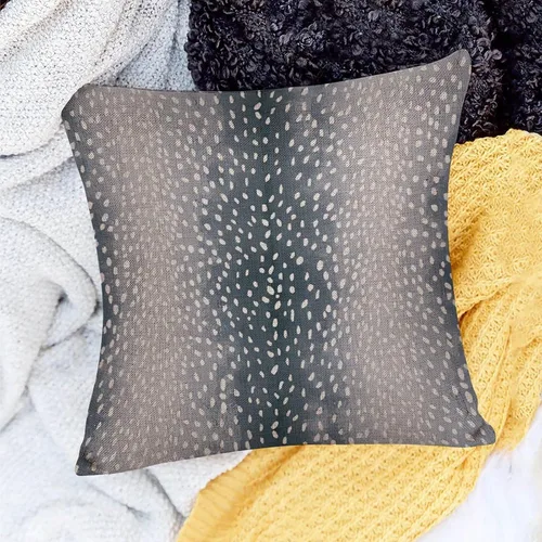 Vista 5 de Fundas de almohada de antílope, cuadradas, con estampado de antílopes azul, estampado de antílopes, fundas decorativas de lino para sofá, cama