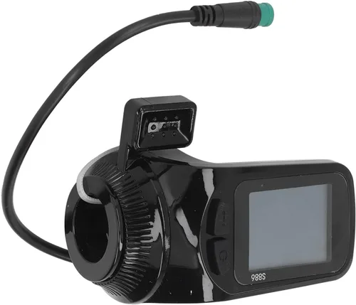 Vista 6 de Medidor de pantalla LCD eléctrico, 24 V, 36 V, 48 V, 60 V, pantalla LCD para scooter eléctrico, baja tasa de fallas, computadora con velocímetro