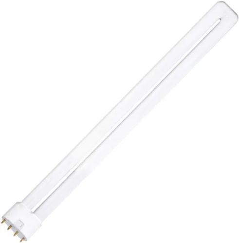 Vista 3 de Satco S8665 4100K 36-Watt 2G11 Base T5 Tubo largo doble de 4 pines para balastos electrónicos, blanco