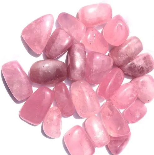 Vista 5 de EXCEART Piedras de cristal de cuarzo rosa, piedras de cristal rodado, piedras irregulares rosas para el hogar, pecera, adorno de maceta de 1.2-1.6