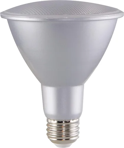 Vista 4 de Satco Lighting PAR30 - Bombillas LED regulables de 12.5 W, de cuello largo, luz blanca cálida de 2700 K, ángulo de haz de 40 grados, base media