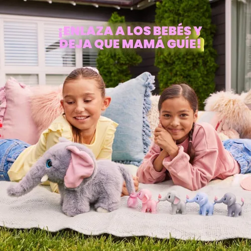 Vista 6 de Pets Alive Mommy Elephant and Baby Surprise by ZURU