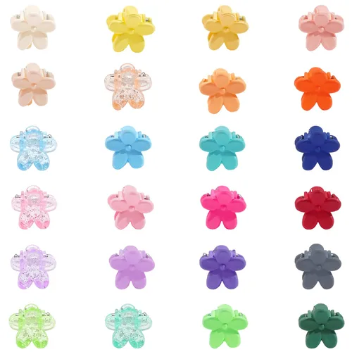 Vista 8 de CÉLLOT 96 piezas de flequillo para el pelo de niñas pequeñas, mini pinzas para el cabello, accesorios para el cabello para niñas, adolescentes