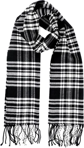 Vista 165 de Bufanda de invierno Achillea suave y cálida, de tartán, a cuadros, de cachemira, unisex
