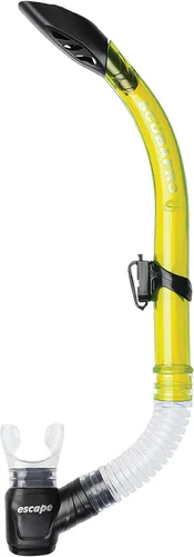 Vista 7 de SCUBAPRO Escape semi-seco Snorkel, con válvula de purga y diseño de tapa de barril de protección contra salpicaduras Blanco