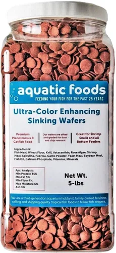 Vista 10 de Obleas pequeñas de hundimiento ultra color de 0.472 in a 1/2 pulgada para peces de fondo, camarones, caracoles, cangrejos, cangrejos de río, todos