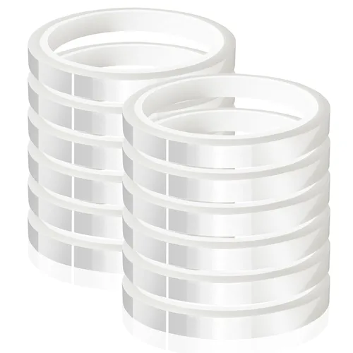 Vista 8 de MEBMIK 2 rollos de 10 mm x 33 m (108 pies) Cinta de calor transparente, cinta de calor resistente a altas temperaturas, cinta de transferencia