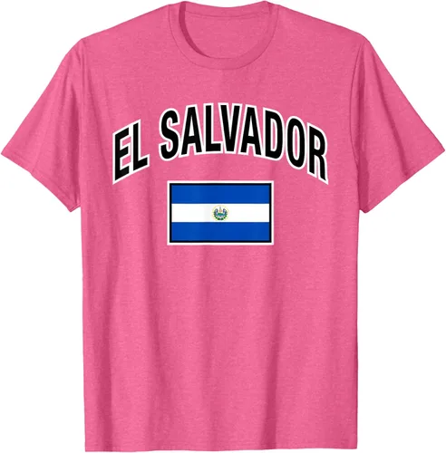 Vista 27 de Camiseta salvadoreña Orgullosa Bandera de El Salvador, Negro