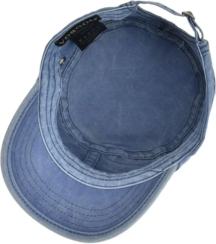 Vista 5 de VOBOOM Gorras militares de algodón lavado, diseño único, vintage, planas