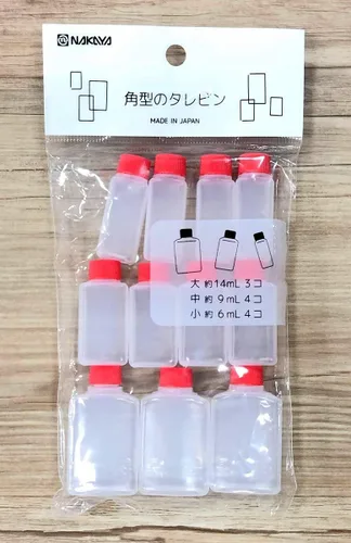 Vista 2 de JapanBargain 2054, botellas de viaje japonesas para aderezo con salsa de soja, botellas de chorro para apretar, mini recipientes para salsa