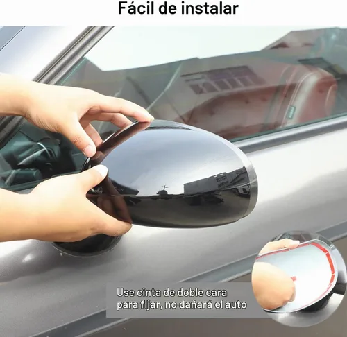 Vista 5 de Hoolcar Tapa para Espejo Retrovisor Lateral Compatible con Dodge Challenger 2009-2024 2025, Recortes de Espejo Retrovisor ABS, Accesorios Negro