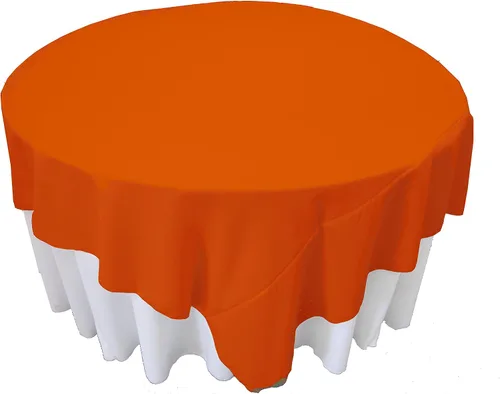 Vista 63 de LA Linen. Mantel cuadrado de popelina de poliéster