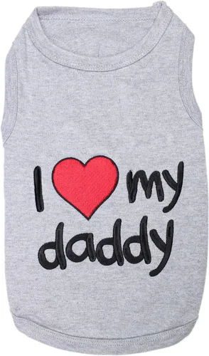 Vista 9 de Parisian Pet - Camiseta para perros y gatos, con texto en inglés Daddy's Girl, 2XS