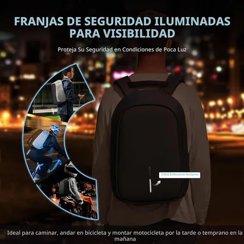 Vista 6 de Mochila antirrobo Bobby original por XD Design, gris 1