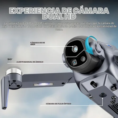 Vista 15 de Contixo F26 Volant Drone con controlador de pantalla de 4.3", FPV sin escobillas, 2 baterías Negro