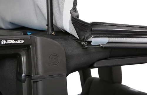 Vista 19 de Bestop 56852-35 Toldo de diamante negro Trektop para Jeep Wrangler JK 2 puertas 2007-2018