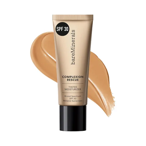 Vista 9 de bareMinerals Complexion Rescue Tinted Moisturizer with SPF 30, Hydrating Tinted Mineral Sunscreen with Hyaluronic Acid, Sheer-to-Light Coverage