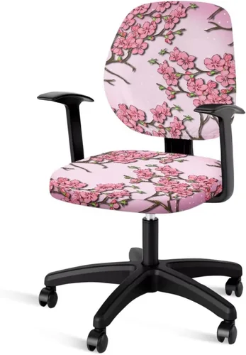 Vista 18 de Funda para silla de oficina con diseño de mariposa de 2 piezas, fundas para silla de juegos, bonitas fundas transpirables para silla de escritorio