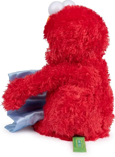 Vista 9 de GUND Sesame Street - Peluche animado oficial de Peek-a-Boo Elmo de Muppet de Plaza Sésamo, juguete sensorial de felpa prémium para edades de 18 Azul