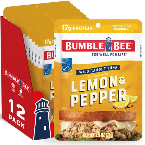Vista 28 de Bumble Bee - Bolsa de atún sazonado con ajo asado y hierbas, 2.5 onzas