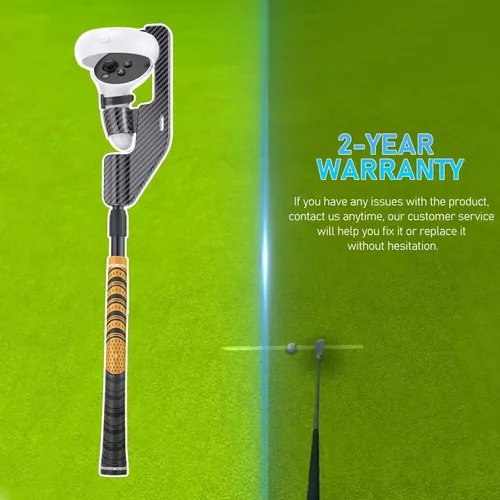 Vista 6 de VR Golf Club Handle Accessories Compatible with MetaOculus Quest 2, Adjustable Virtual Reality Golf Club Attachment Adapter for Family, Children
